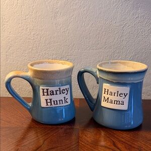 Harley Hunk & Harley Mama Couples Mugs – Tumbleweed Pottery Handcrafted Set